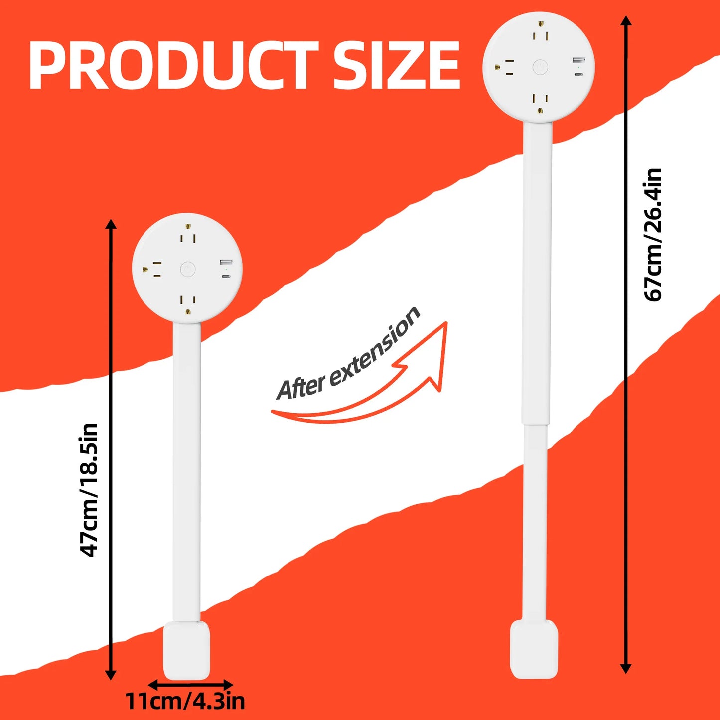 NF-EX230SafeLink™ Dual Surge Protected Extension Socket